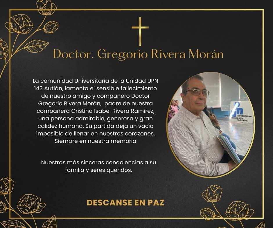 expresamos nuestra tristeza y pesar por el sensible deceso de nuestro compañero y muy apreciado amig